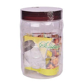 برطمان 2000 مل بغطاء بني - شفاف